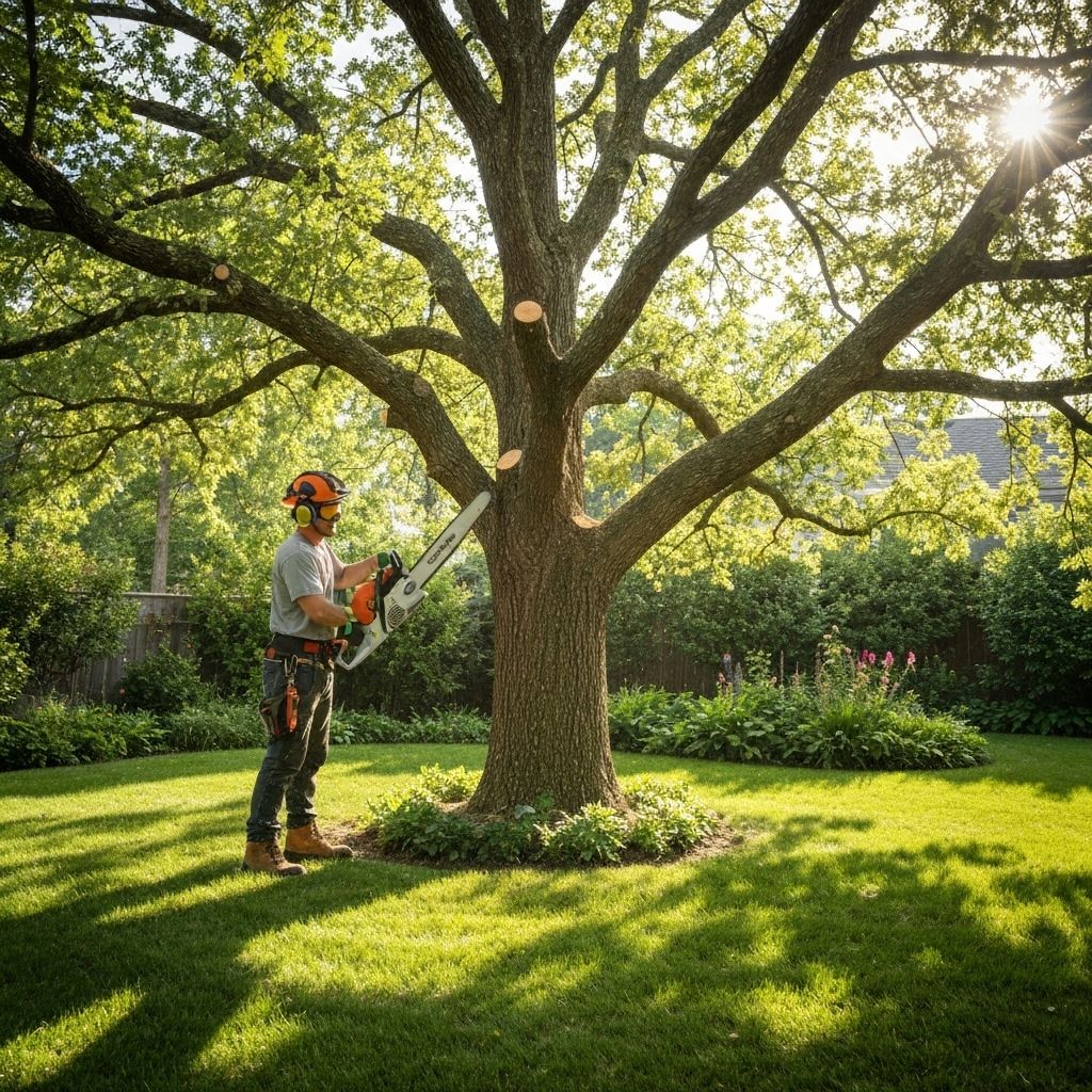 Professional tree service team